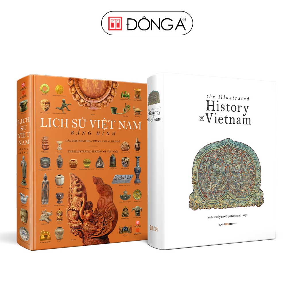 Sách - Combo 2 cuốn: Lịch sử Việt Nam bằng hình + The Illustrated