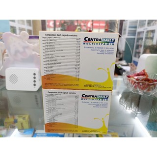 2 CENTRA DAILY Multivitamin+ TẶNG1 khẩu trang -Bổ sung vitamin tổng hợp và khoáng chất cần thiết cho cơ thể ,hộp 30 viên