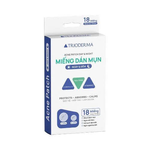 Miếng dán mụn Ngày và Đêm Trioderma