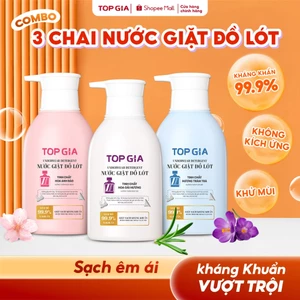 Nước Giặt Đồ Lót Sinh Học TopGia Khử Mùi Kháng Khuẩn 99%, An Toàn Với Da Nhạy Cảm, Chai 520ml