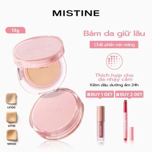 Cushion cầu vòng Xiêm La MISTINE 12H kiềm dầu lâu trôi Chống nước chống mồ hôi 1 lõi 13g*1
