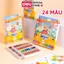 Bút Sáp Màu Dầu Bọt Biển Dễ Thương Deli 12/18/24 Màu Tươi Sáng An Toàn Siêu Mịn Tô Màu Vẽ Tranh Mỹ Thuật