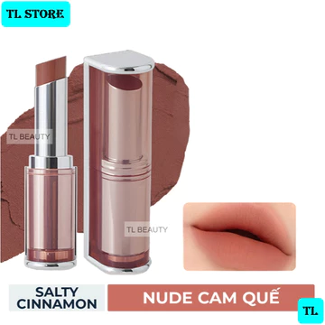 [TEM PHỤ - VAT] Son thỏi 3CE Hàn Quốc Màu Nude Cam Quế - 3CE Blur Matte Lipstick #Salty Cinnamon