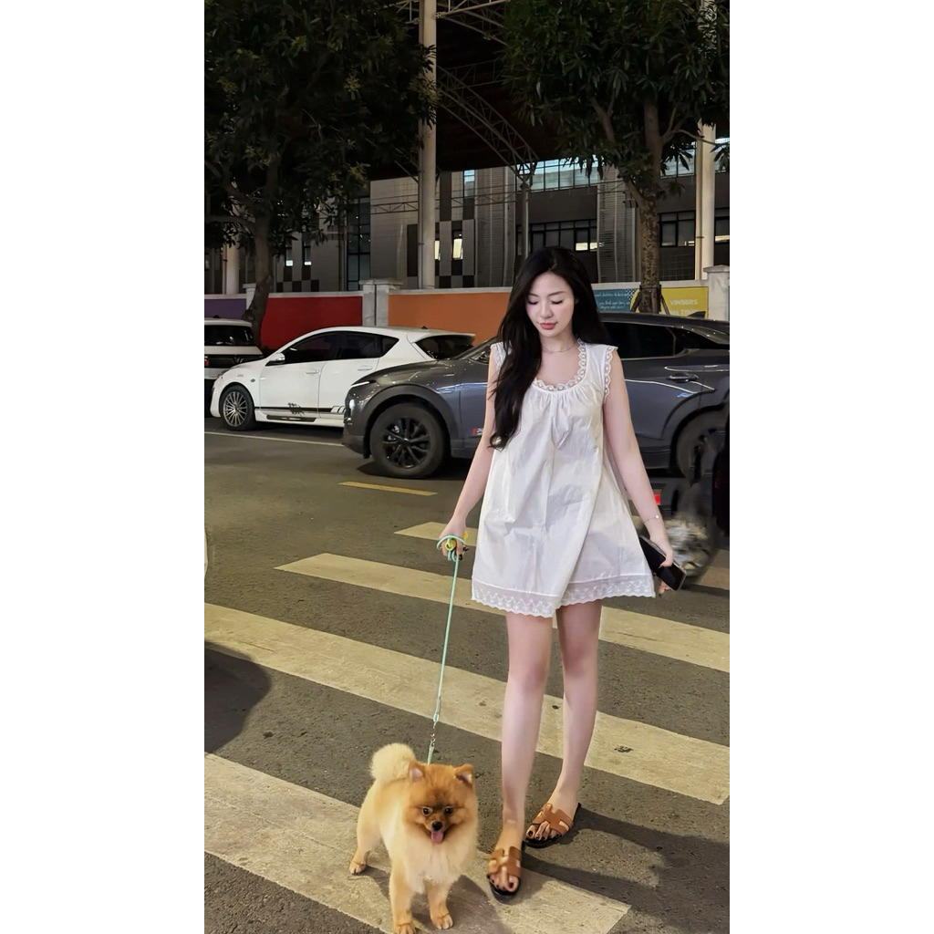 𝒄𝒂𝒎.𝒄𝒍𝒐𝒔𝒆𝒕•Váy Thô Phối Ren