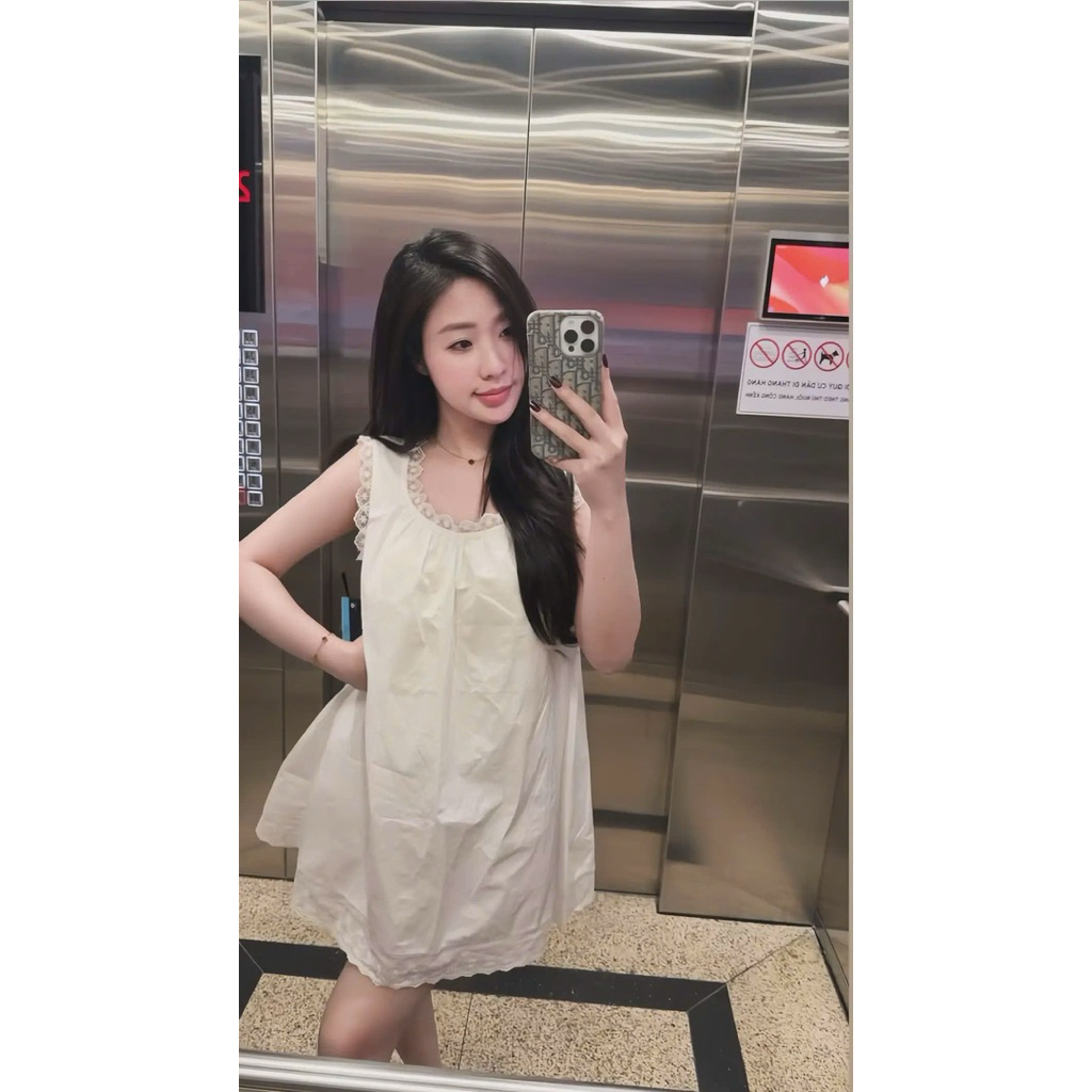 𝒄𝒂𝒎.𝒄𝒍𝒐𝒔𝒆𝒕•Váy Thô Phối Ren
