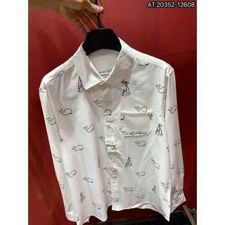 Áo Sơ mi nam hiệu họa tiết thêu cực nét tay dài phong cách trẻ trung chuẩn form