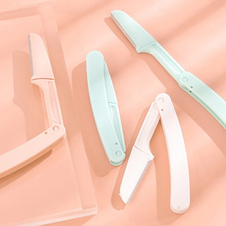 Set 3 dao cạo chân mày gấp gọn tiện tỉa lông mày và tóc mái an toàn dễ dùng
