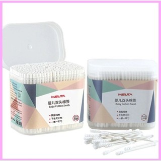 Tăm bông misuta 400 cái cho bé sơ sinh, an toàn sạch sẽ