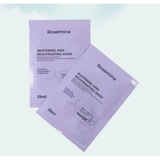 Mặt Nạ Giấy Truyền Trắng Rosemine Whitening And Rejuvenating Mask 25ml (1 miếng)