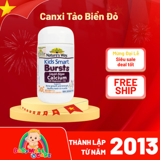 Canxi Tảo Biển Đỏ Aquamin F D3K2 Nature’s Way 30 Viên Nhai Cho Bé Babymall & Care