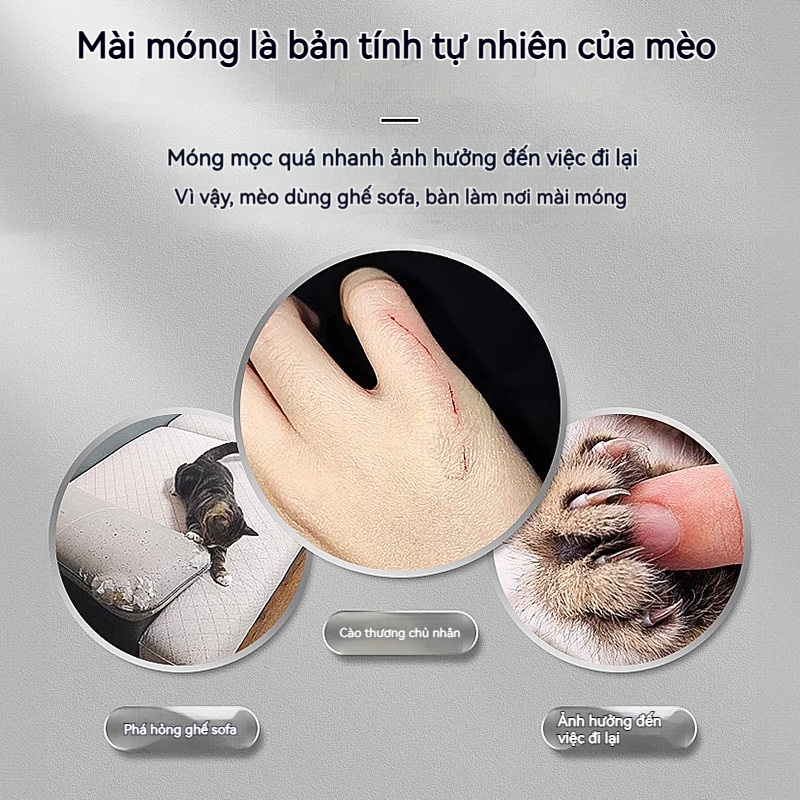 cột cắn móng cho mèo cột cắn móng treo lồng cột cắn móng xơ dừa không chiếm diện tích lắp dễ dàng bảo vệ nội thất