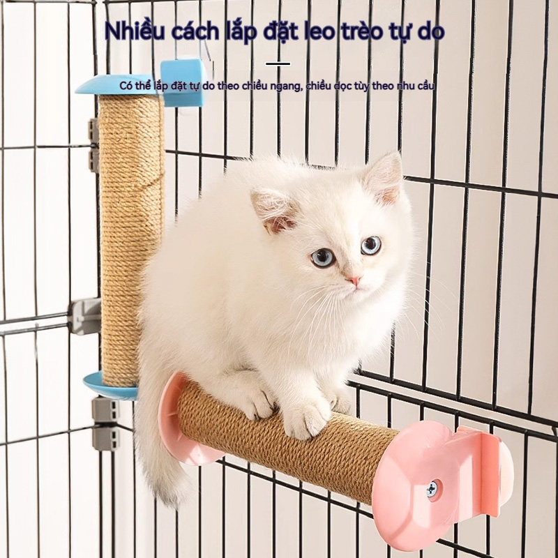 cột cắn móng cho mèo cột cắn móng treo lồng cột cắn móng xơ dừa không chiếm diện tích lắp dễ dàng bảo vệ nội thất