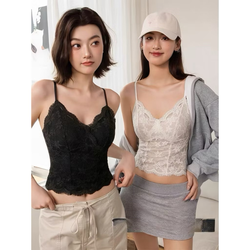 Áo bra ren 2 dây dáng dài có đệm 1211