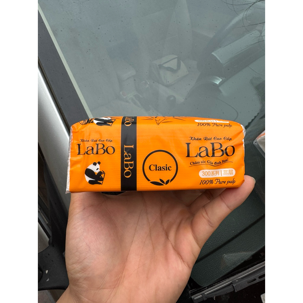 Gói giấy ăn Gấu Trúc LaBooo , Mềm mịn ,Siêu tiết kiệm