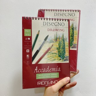 FABRIANO Ý - Sổ Vẽ DÍEGNO DRAWING Giấy Định Lượng 200gsm 120gsm ♥ Vẽ màu chì, Gouache, Các Loại Bút Viết Vẽ ♥