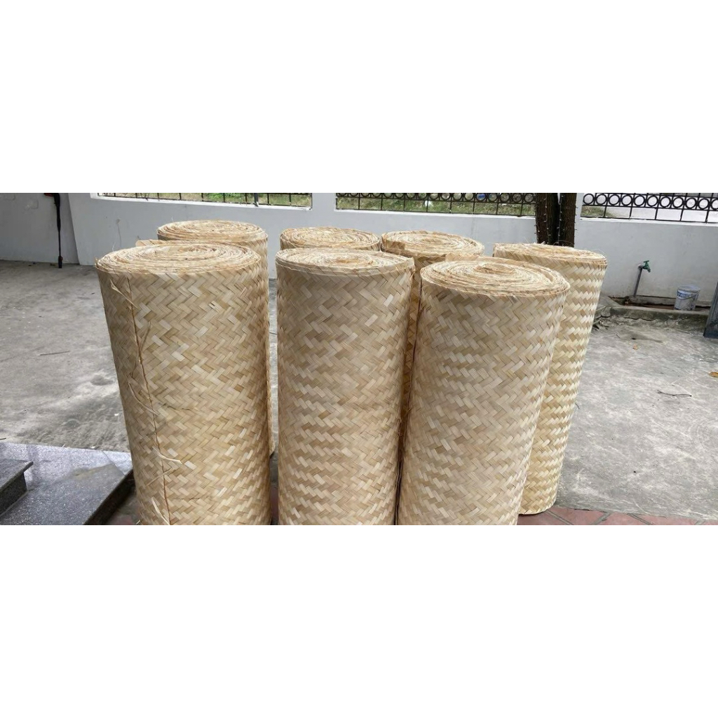 Combo 10 Tấm Cót Tre Đan Trang Trí 70x300cm – Phên Tre Tự Nhiên Decor Quán Cafe, Nhà Hàng