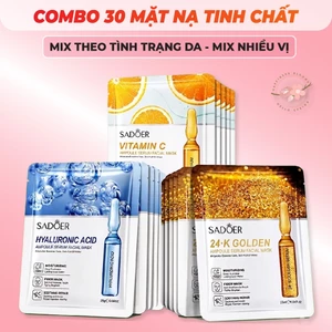 Mặt Nạ Giấy Dưỡng Da Serum Cấp Ẩm Trắng Da Chuyên Sâu Dành Cho Mọi Loại Da Mặt Nạ Nội Địa Trung Đắp Mặt Vitamin Trái Cây