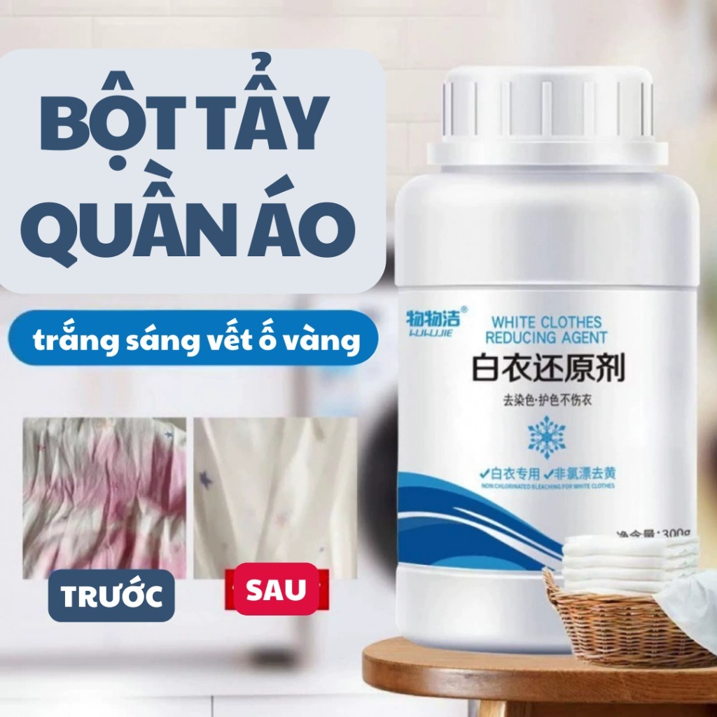 Bột Giặt Bọt Đa Năng GrePower, Làm Trắng Quần Áo Và Giày, Không Cần Chà Xát, Làm Trắng Vết Bẩn