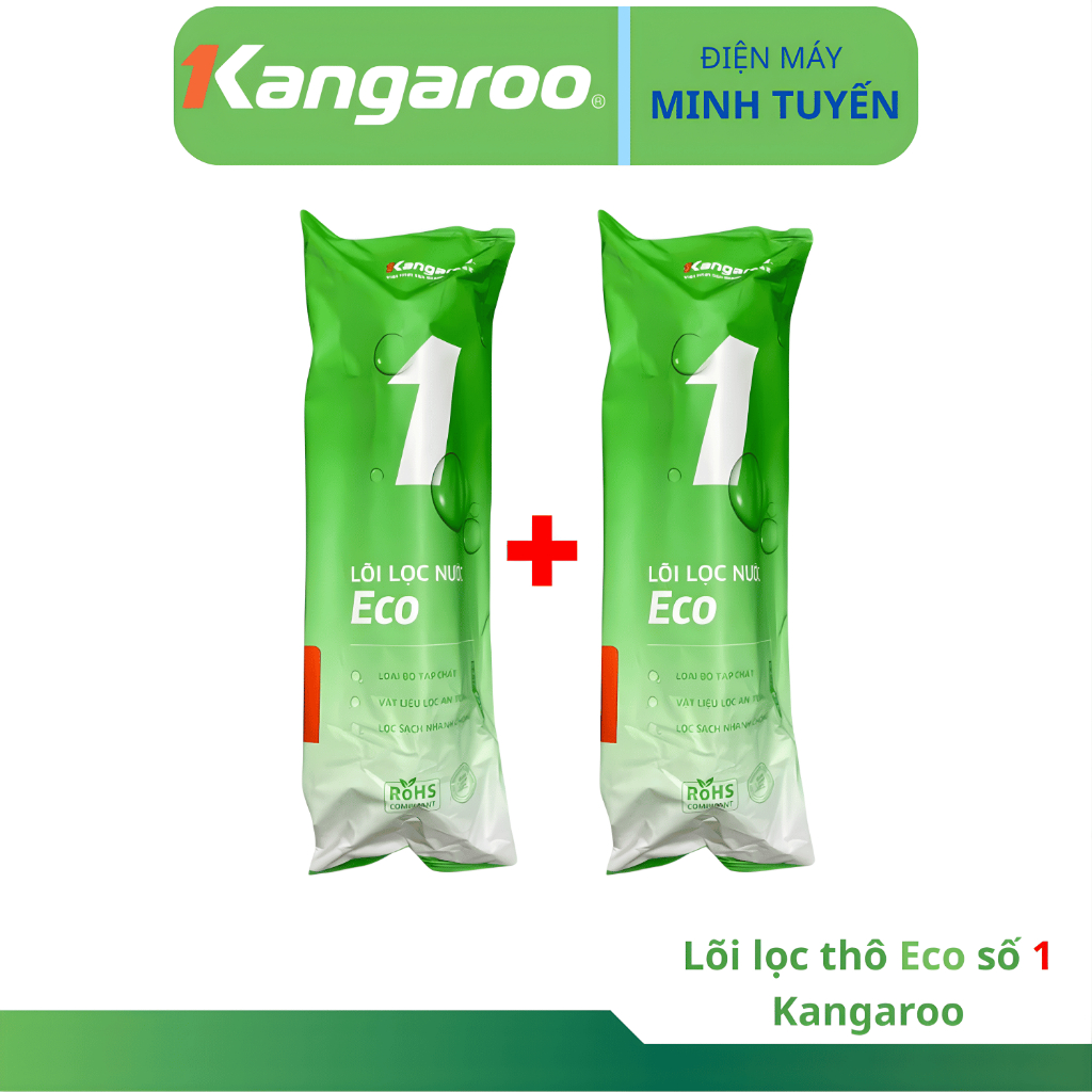 CHÍNH HÃNG Combo 3 Lõi Số 1 KANGAROO Dùng Cho Máy Lọc Nước RO Có Cốc Lọc 10inch