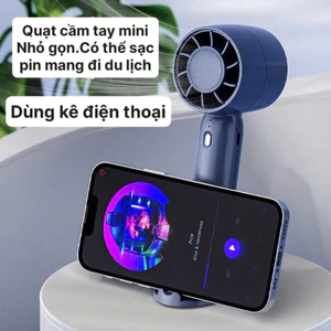 Quạt mini cầm tay T10 cho bé , quạt mini USB để bàn nhỏ gọn, quạt sạc mang theo đi chơi đi học cho bé