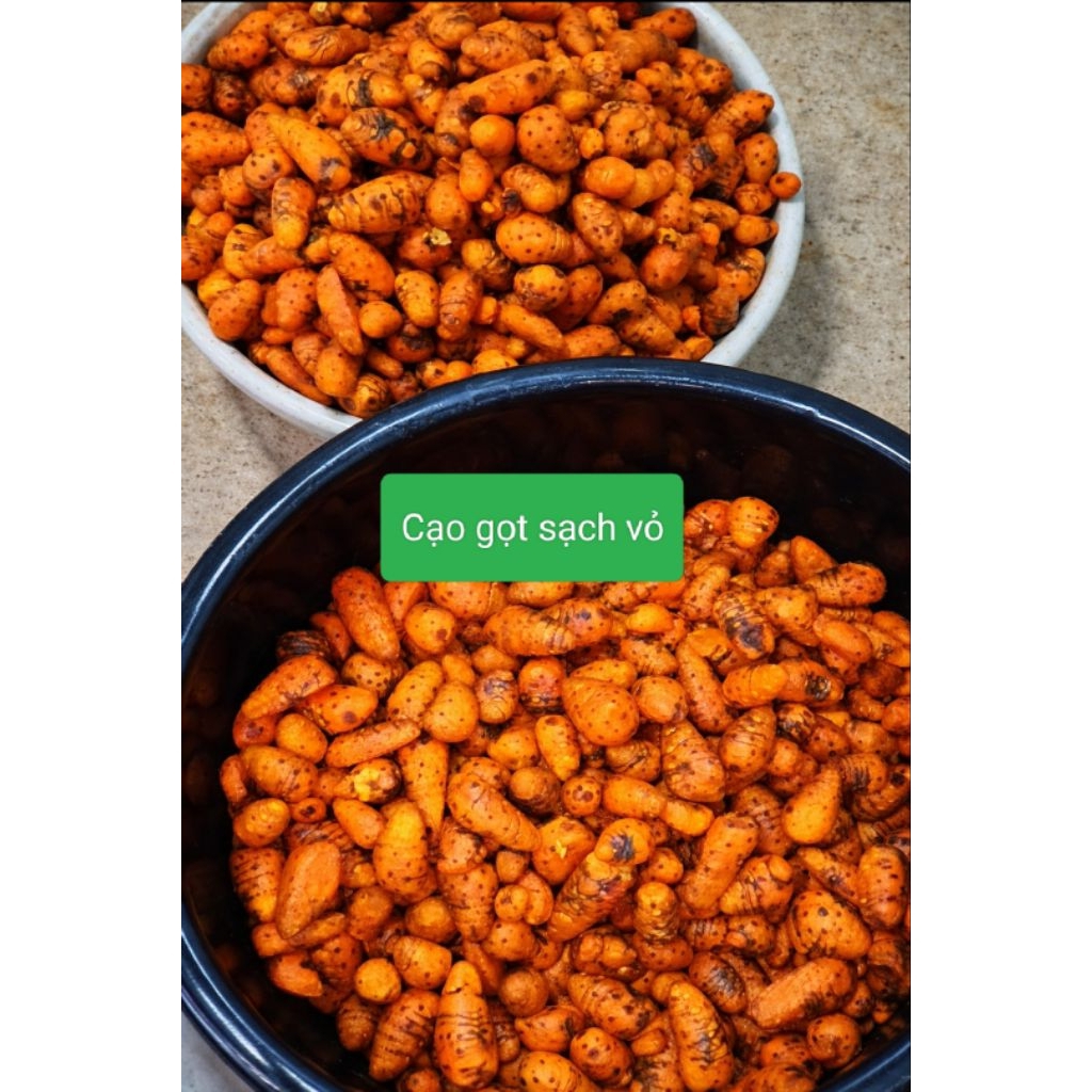 1kg Nghệ đỏ củ cái thái lát (đã ngâm nhựa, để ráo)