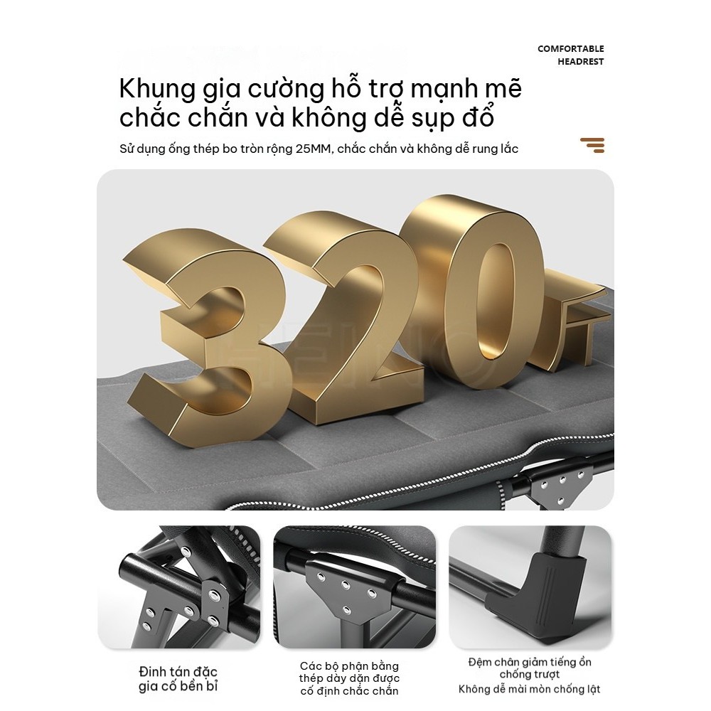 【GIÁ SỈ】 Giường Xếp Đệm Êm Văn Phòng Giường Gấp Gọn Di Động Thế Hệ Mới Siêu Bền Bảo Hành 12 Tháng