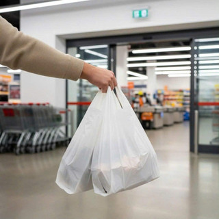 Túi Xốp Siêu Thị Trắng Sữa Tự Hủy Sinh Học - Bền Dẻo Bảo Vệ Môi Trường