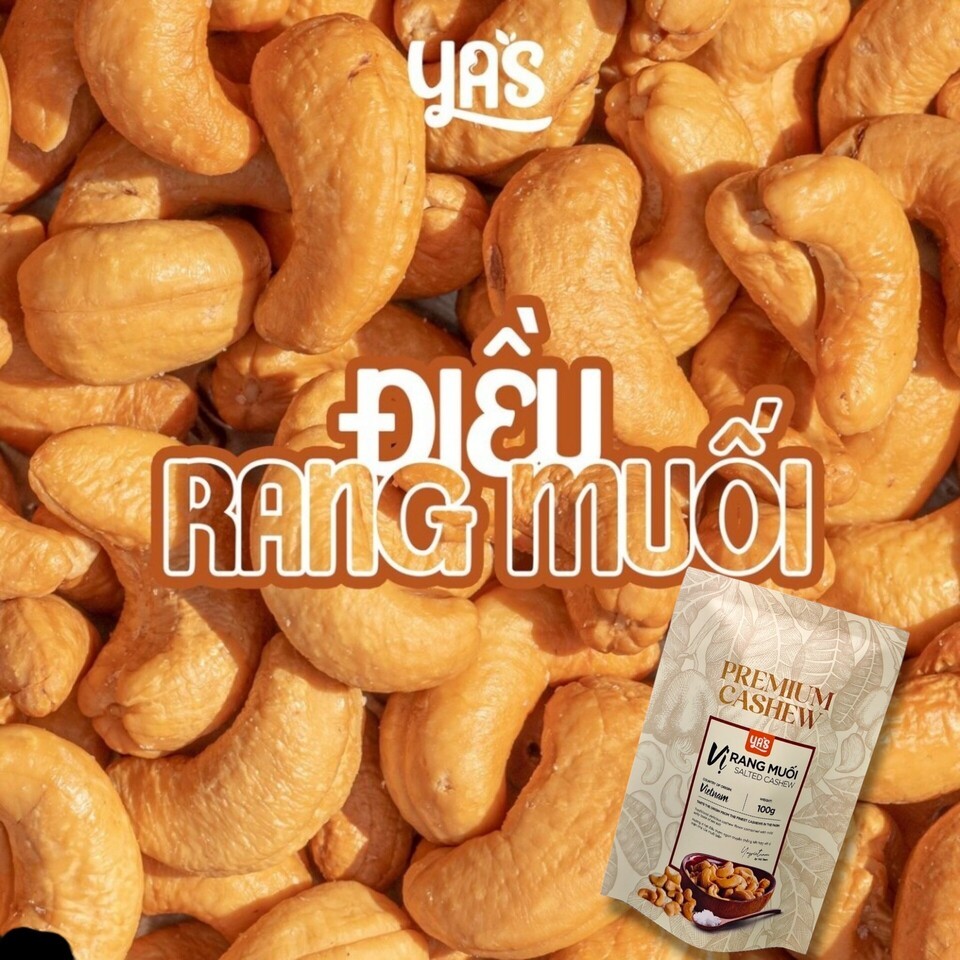 Hạt Điều Rang Muối – Hạt Điều Giòn Bùi Tự Nhiên | Hạt Điều Ăn Vặt Cao Cấp YAS