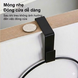Móc Treo Đồ Đa Năng 5 Tầng, Chất Liệu Thép Không Gỉ - Giá Treo Mũ/Nón, Khăn, Túi Xách Gắn Sau Cửa Tiện Lợi.