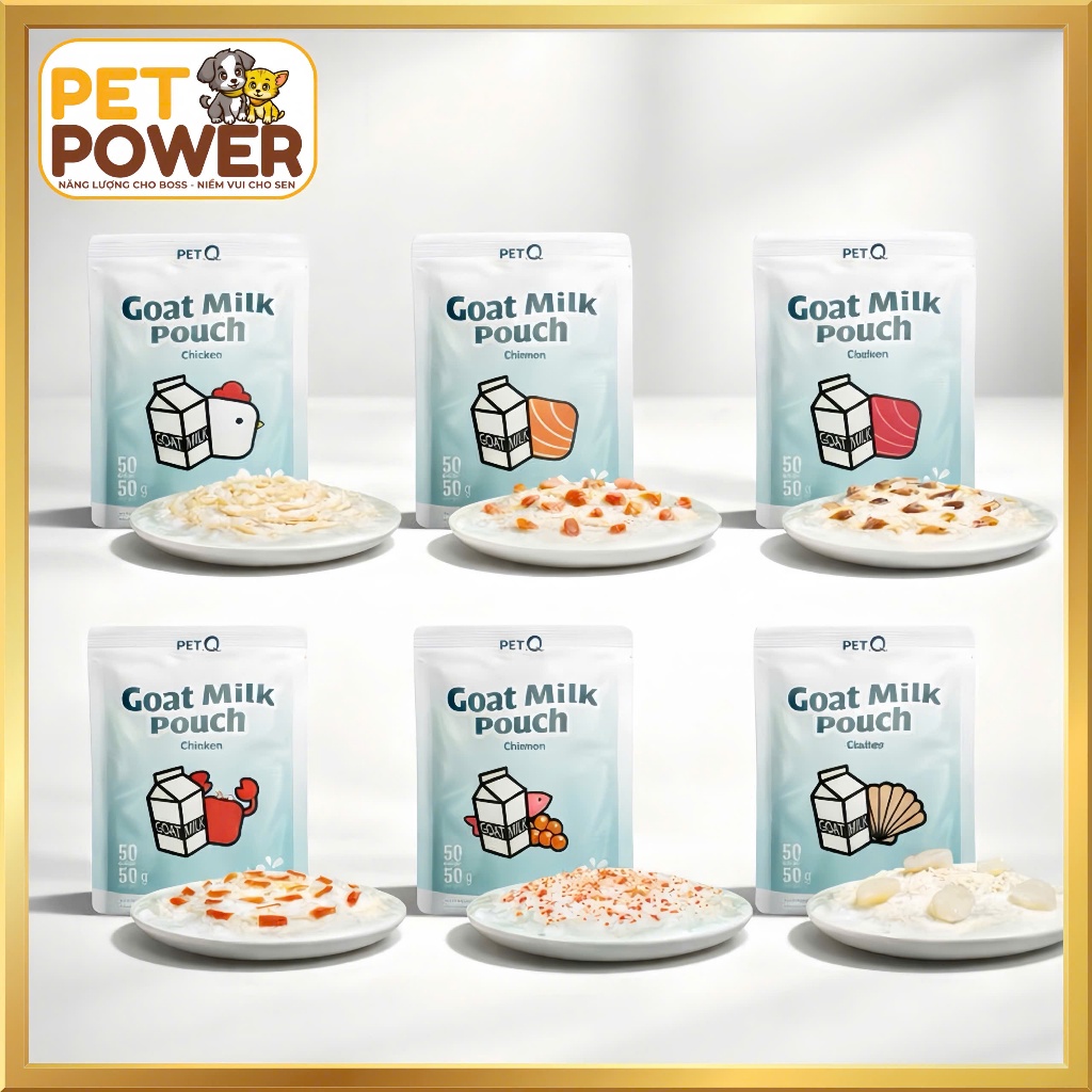 PetQ - Pate Sữa Dê Thức Ăn Uớt Ngon Miệng, Dinh Dưỡng, Bù Nước Cho Mèo 70g
