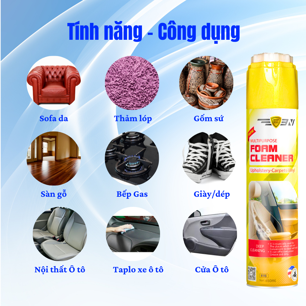 Combo 3 CHĂM SÓC XE- Xịt Dưỡng Bóng Lốp - Vệ Sinh Da/Nỉ - Xịt Bóng Nhựa/Da Wax One