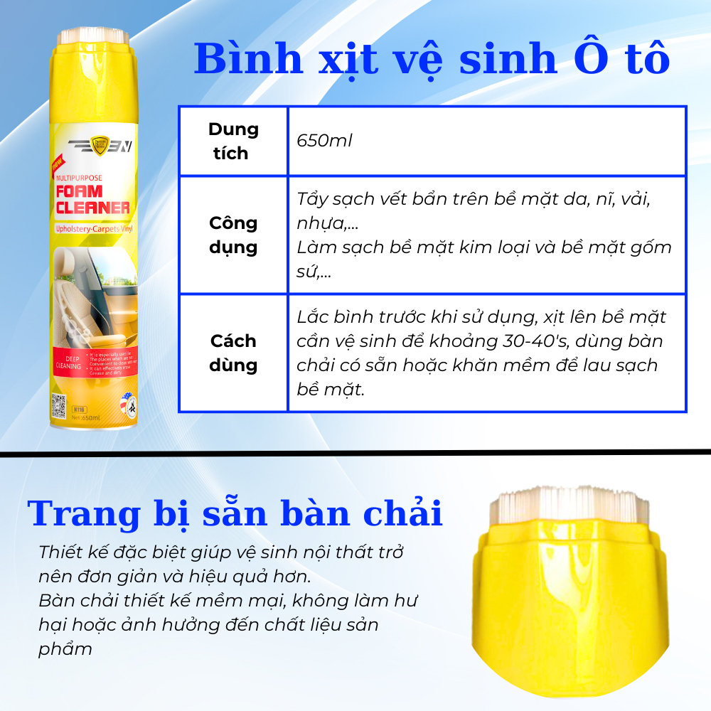 Combo 3 CHĂM SÓC XE- Xịt Dưỡng Bóng Lốp - Vệ Sinh Da/Nỉ - Xịt Bóng Nhựa/Da Wax One