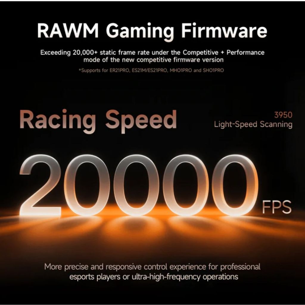 RAWM ER21 Pro - Chuột Gaming Wireless Công Thái Học - PAW3950 - 8K Polling Rate - Bảo Hành Chính Hãng 12 Tháng | BigBuy360 - bigbuy360.vn