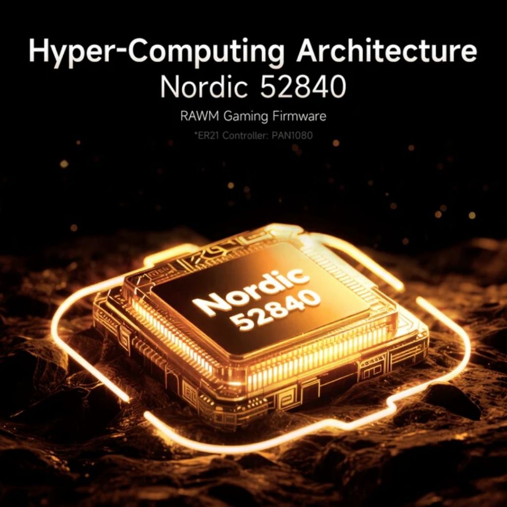 RAWM ER21 Pro - Chuột Gaming Wireless Công Thái Học - PAW3950 - 8K Polling Rate - Bảo Hành Chính Hãng 12 Tháng | BigBuy360 - bigbuy360.vn