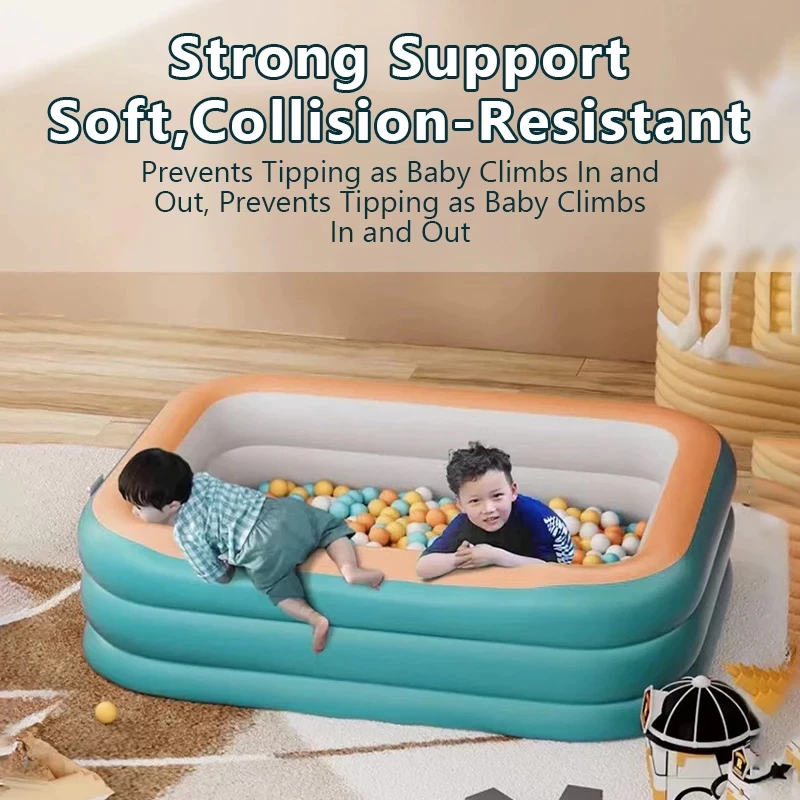 Bể bơi bơm hơi trẻ em 3 tầng, bể bơm hơi gia đình chất liệu PVC dày có nhiều kích cỡ để lựa chọn