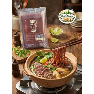 Bún Gạo Lứt Việt Thái 500g/Bún Chùm Ngây Việt Thái 500g-Bún Khô Gạo Lứt, Bún Rau Xanh, sản phẩm ORGANIC, thanh đạm