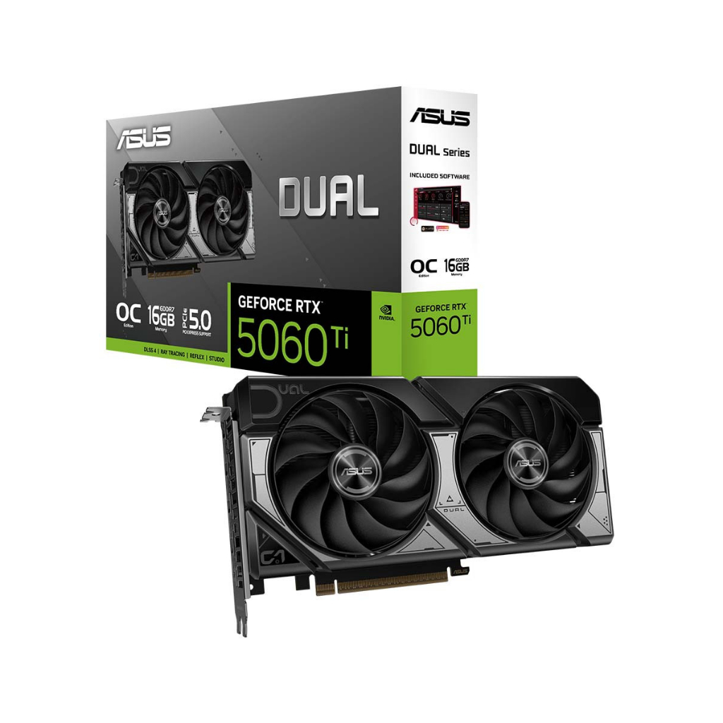 VGA ASUS Dual RTX 5060 Ti 16GB GDDR7 OC | Card Màn Hình GeForce RTX 5060Ti 16G | Gaming/Đồ Họa | BigBuy360 - bigbuy360.vn