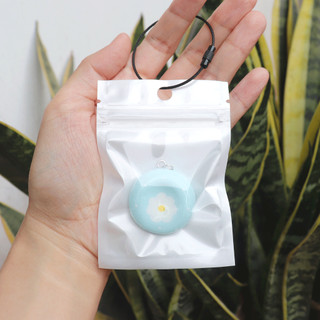 (Worry Stone LOẠI CAO CẤP) - Móc khóa đồ chơi giảm căng thẳng, lo lắng - Cúc Họa Mi xanh trời
