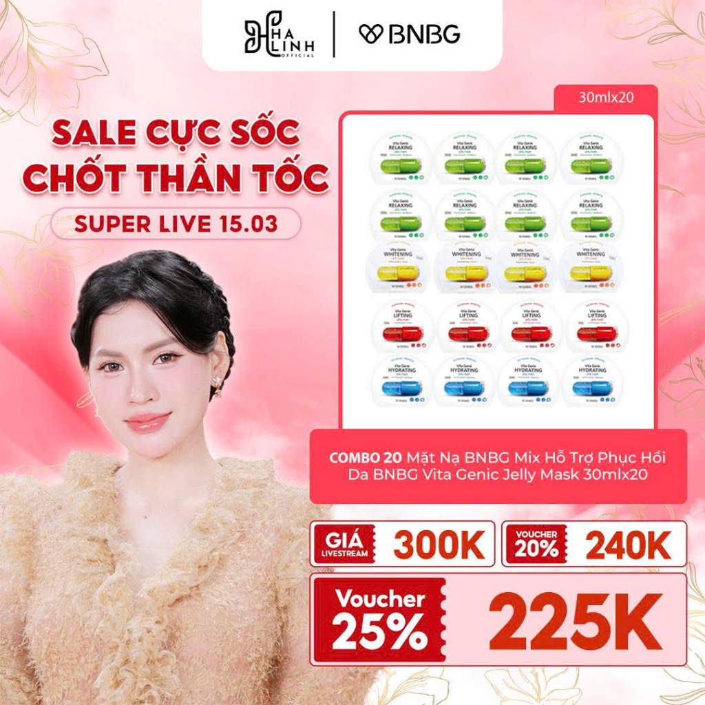 [VHL x BNBG] COMBO 20 Mặt Nạ BNBG Mix Hỗ Trợ Phục Hồi Da BNBG Vita ...