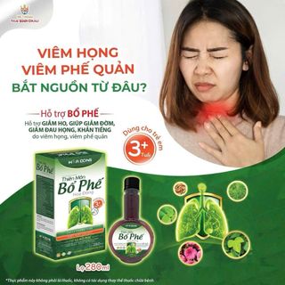 Siro Thiên Môn Bổ Phế Hoa Đông - hỗ trợ giảm ho, tiêu đờm, giảm đau rát họng, khản tiếng do ho viêm họng, chai 280ml