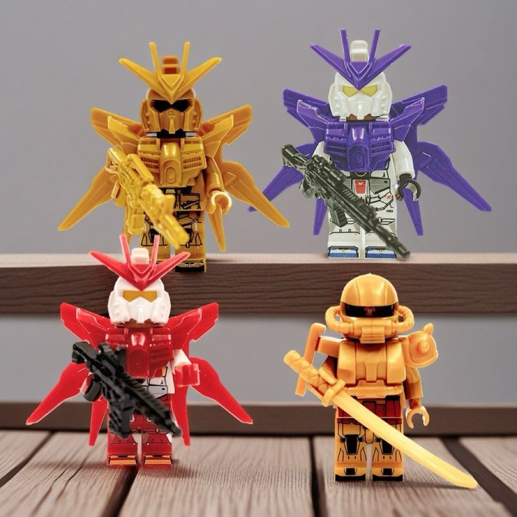 Mô hình lắp ráp Gundam Mecha Robot Mini, đồ chơi lắp ráp