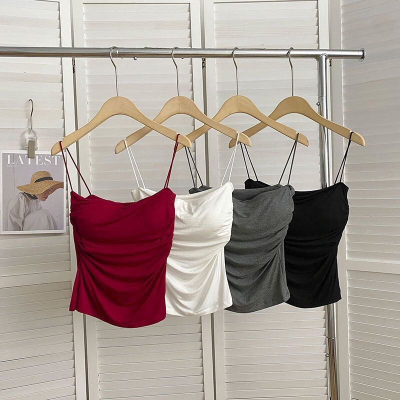 Áo Bra Nhún Eo Cổ U Hai Có Đệm Mút Chất Cotton mát Co dãn Dày Dặn nâng ngực 7289