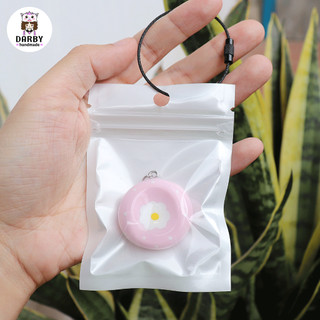 (Worry Stone LOẠI CAO CẤP) - Móc khóa đồ chơi giảm căng thẳng, lo lắng - Cúc Họa Mi hồng