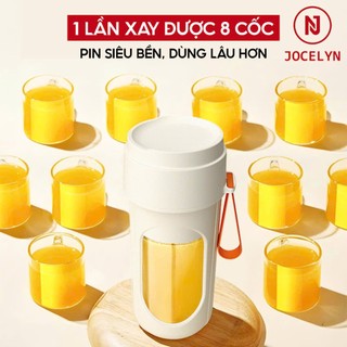 Máy Xay Sinh Tố đa năng JOCELYN lưỡi dao 12 cánh tiện lợi mang theo Bảo Hành 1 Năm 1 Đổi 1 (450ml)
