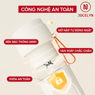 Máy Xay Sinh Tố đa năng JOCELYN lưỡi dao 12 cánh tiện lợi mang theo Bảo Hành 1 Năm 1 Đổi 1 (450ml)