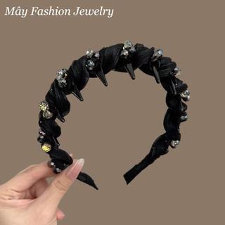[HÀNG LOẠI 1] Cài Tóc Tạo Phồng Bọc Voan Kết Đá Pha Lê Ngũ Sắc Cao Cấp • Mây Fashion Jewelry - B725.44