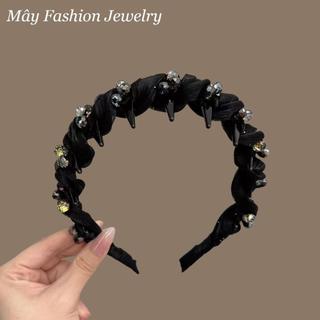 [HÀNG LOẠI 1] Cài Tóc Tạo Phồng Bọc Voan Kết Đá Pha Lê Ngũ Sắc Cao Cấp • Mây Fashion Jewelry - B725.44