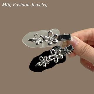 Set Kẹp Mái Bản Dẹp Hoa Nổi Xinh Xắn • Mây Fashion Jewelry - K625.02