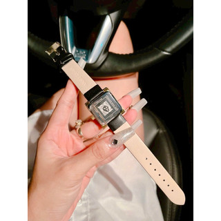 💎Đồng Hồ Nữ Mặt Vuông Dây Da Đen Cao Cấp💎