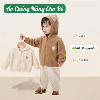 Áo Chống Nắng Cho Bé Trai Bé Gái – Cotton Tổ Ong Thoáng Mát, Chống UV, Áo Khoác Mỏng 6-40kg #N1